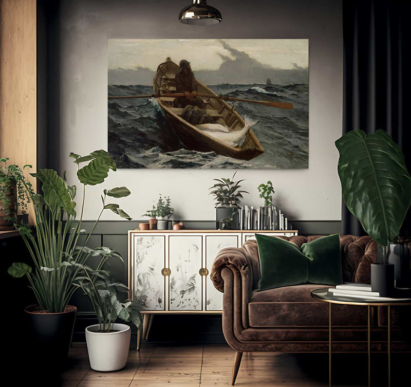 The Fog Warning 1885 By Winslow Homer Fine Art Print