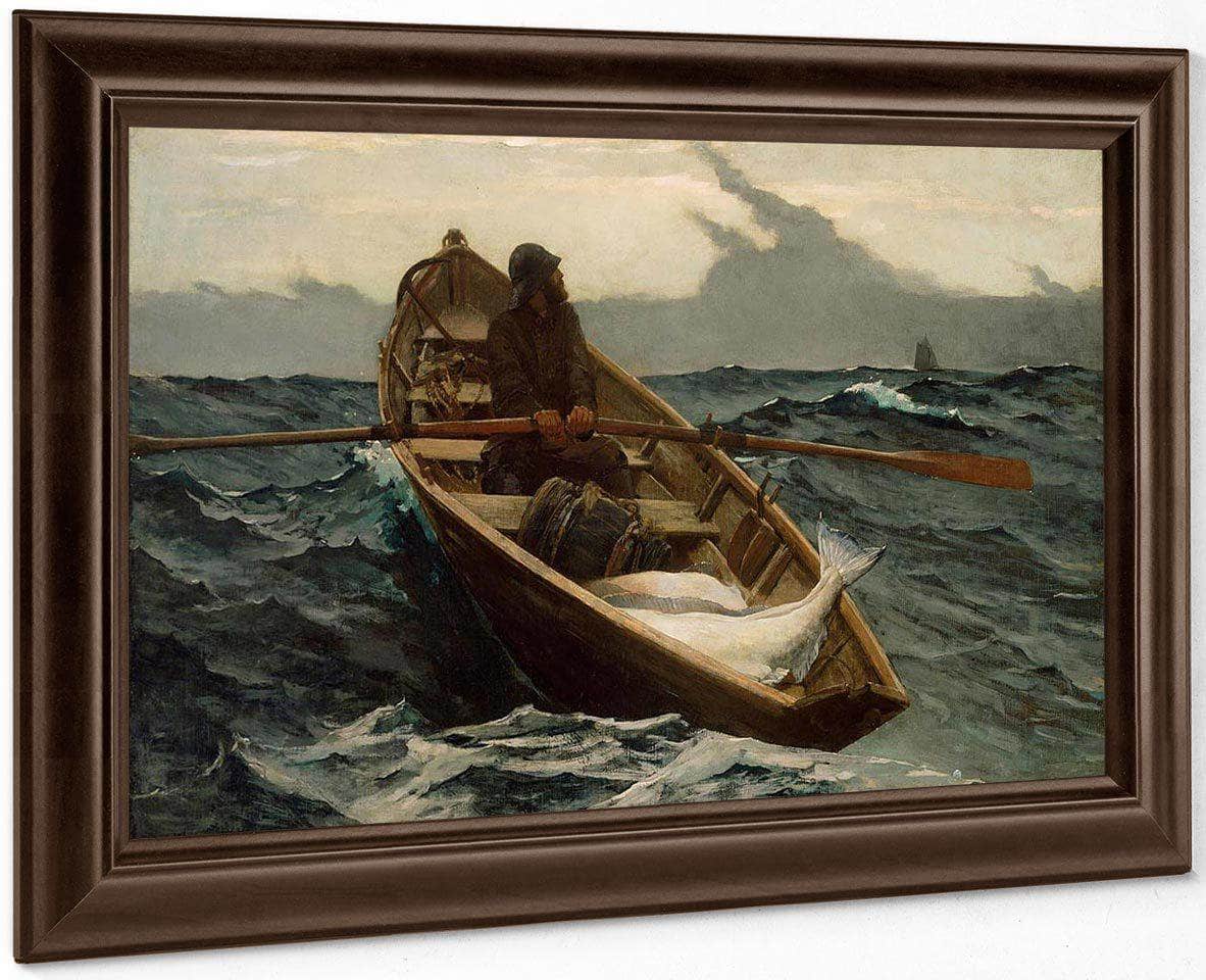 The Fog Warning By Winslow Homer Fine Art Print