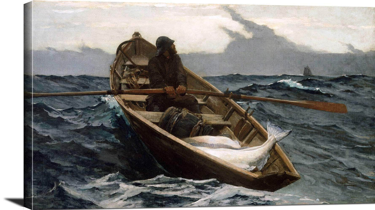 The Fog Warning Painting Winslow Homer Canvas Art Fine Art Print