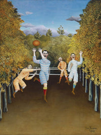 The Football Players By Henri Julien Felix Rousseau Fine Art Print