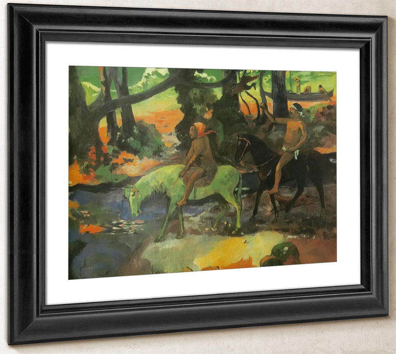 The Ford ( The Flight) By Paul Gauguin Fine Art Print