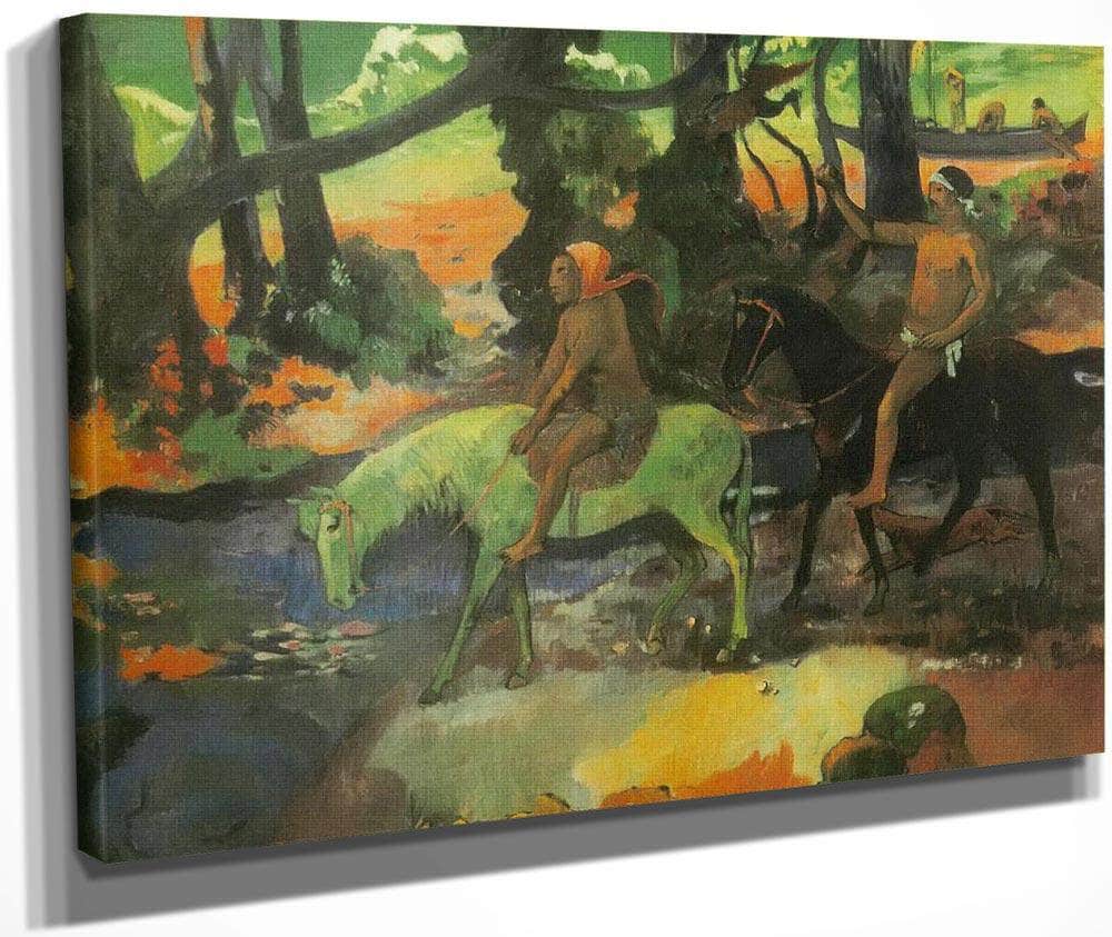 The Ford ( The Flight) By Paul Gauguin Fine Art Print
