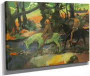 The Ford ( The Flight) By Paul Gauguin Fine Art Print