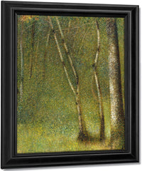 The Forest At Pontaubert By Georges Pierre Seurat Fine Art Print