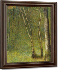 The Forest At Pontaubert By Georges Pierre Seurat Fine Art Print