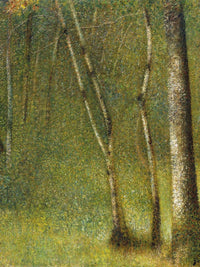 The Forest At Pontaubert By Georges Pierre Seurat Fine Art Print