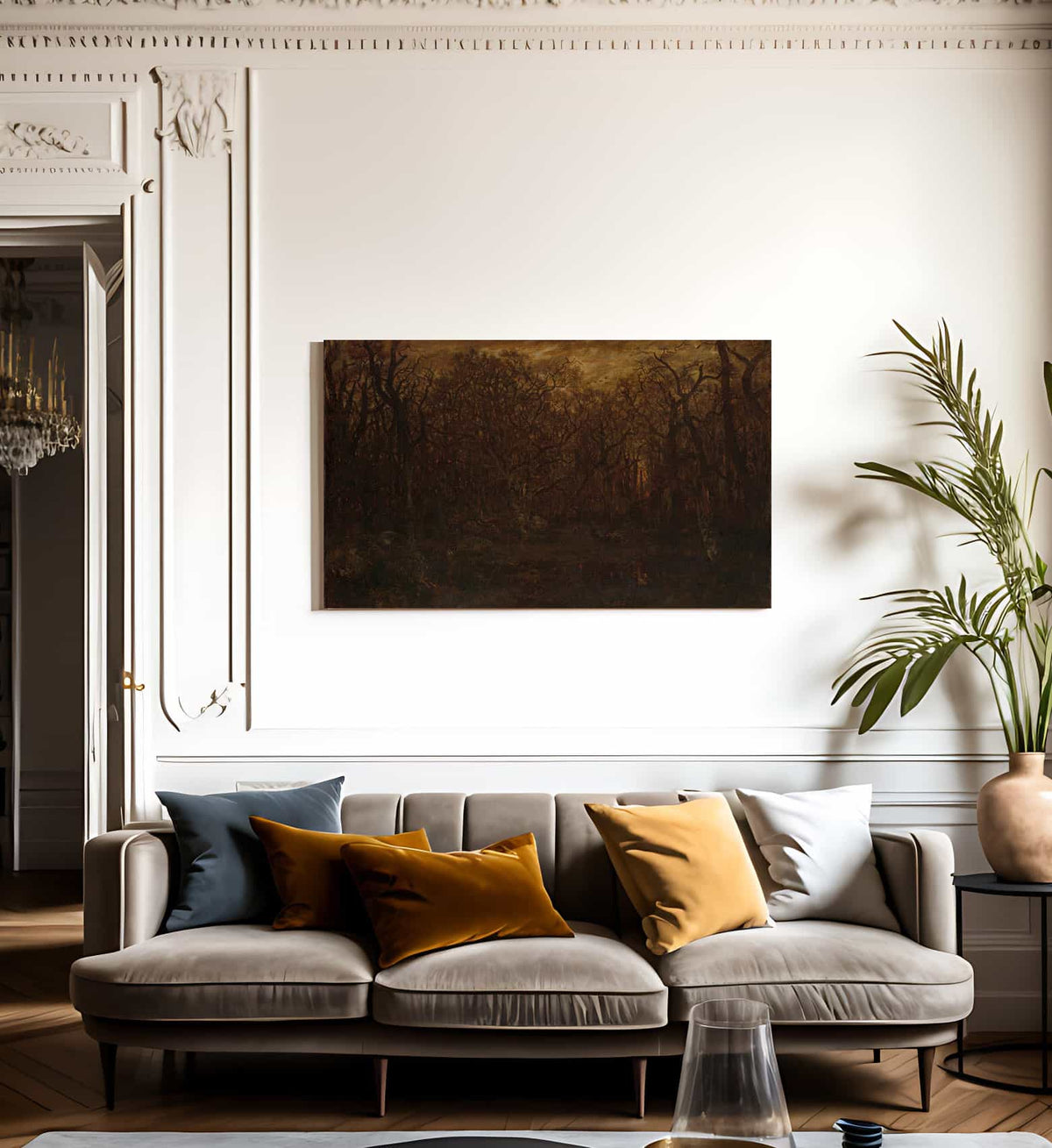 The Forest In Winter At Sunset 1867 By Theodore Rousseau Fine Art Print