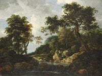 The Forest Stream By Jacob Van Ruisdael Fine Art Print