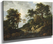 The Forest Stream By Jacob Van Ruisdael Fine Art Print