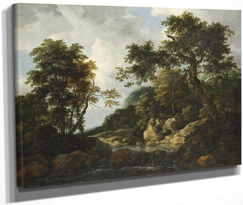 The Forest Stream By Jacob Van Ruisdael Fine Art Print