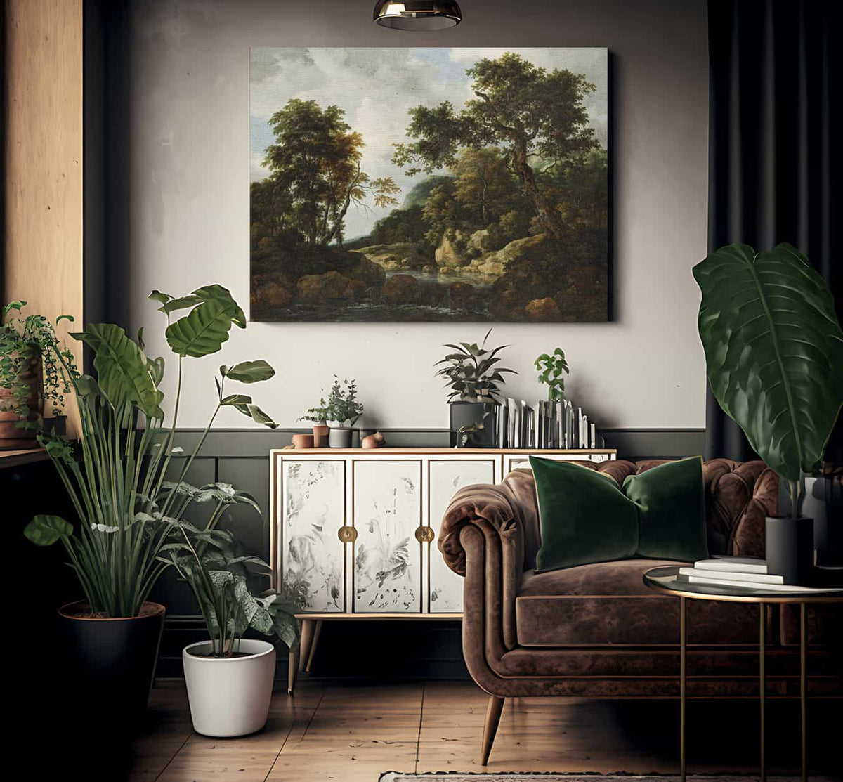 The Forest Stream By Jacob Van Ruisdael Fine Art Print