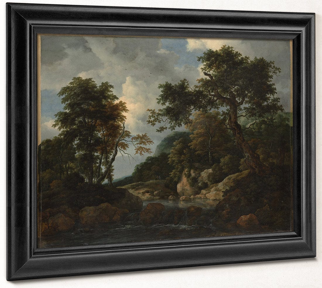 The Forest Stream By Jacob Van Rusdael Fine Art Print