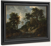 The Forest Stream By Jacob Van Rusdael Fine Art Print