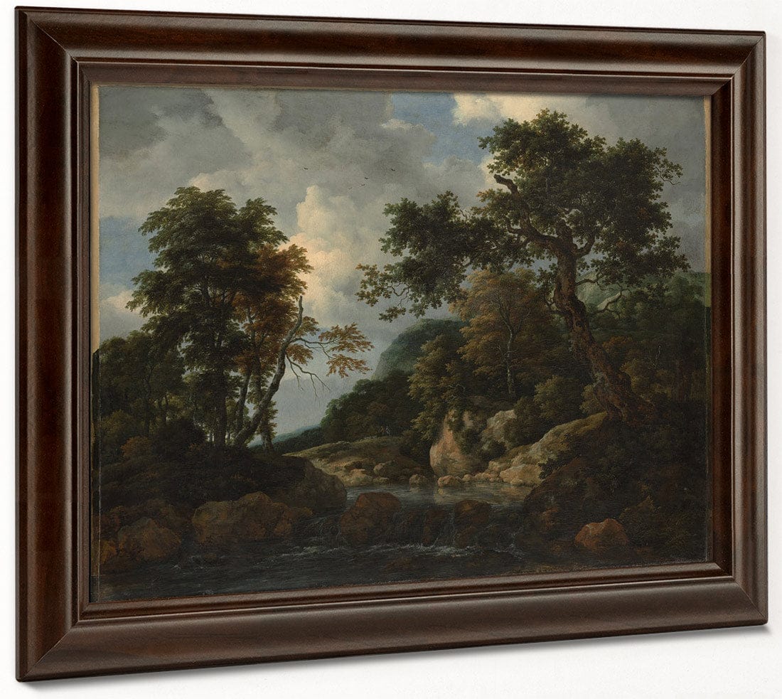 The Forest Stream By Jacob Van Rusdael Fine Art Print