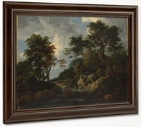 The Forest Stream By Jacob Van Rusdael Fine Art Print