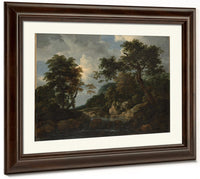 The Forest Stream By Jacob Van Rusdael Fine Art Print