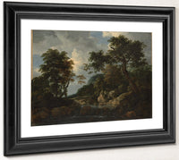 The Forest Stream By Jacob Van Rusdael Fine Art Print