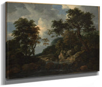 The Forest Stream By Jacob Van Rusdael Fine Art Print