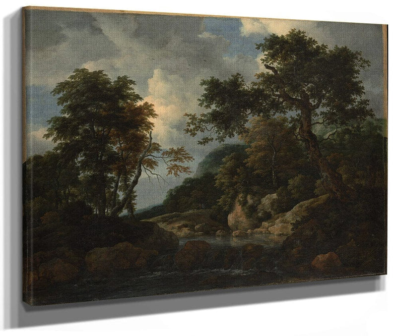 The Forest Stream By Jacob Van Rusdael Fine Art Print