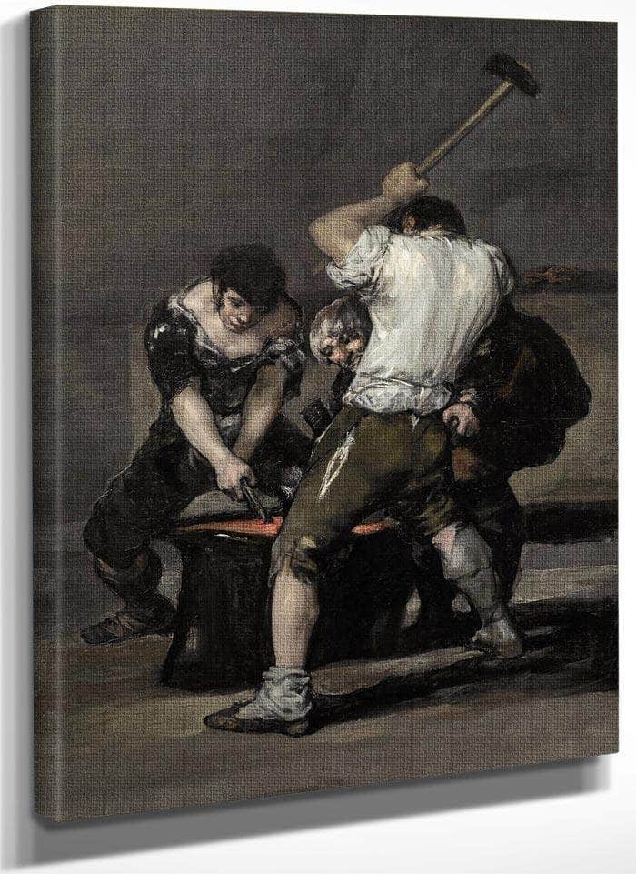 The Forge By Francisco De Goya Fine Art Print