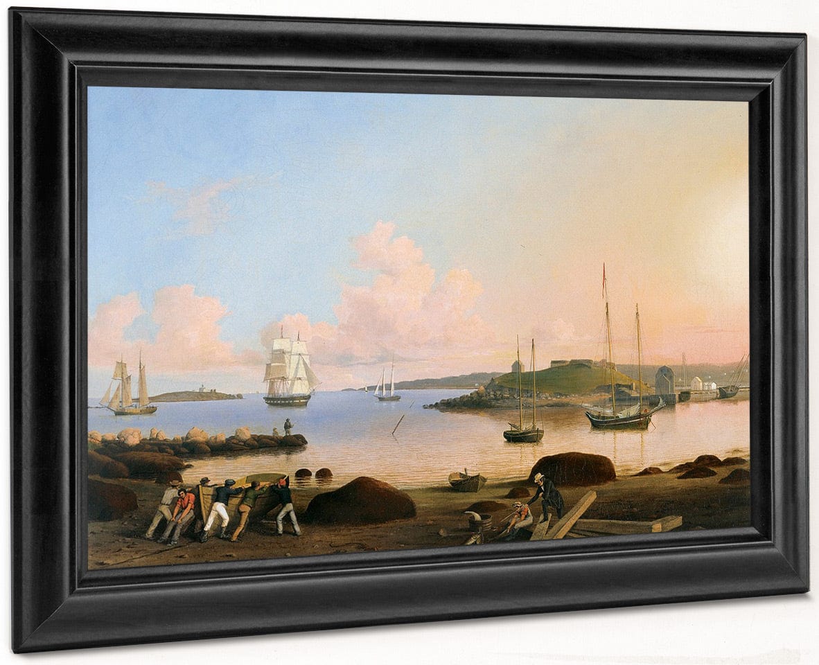 The Fort And Ten Pound Island Gloucester Mass By Fitz Henry Lane Fine Art Print