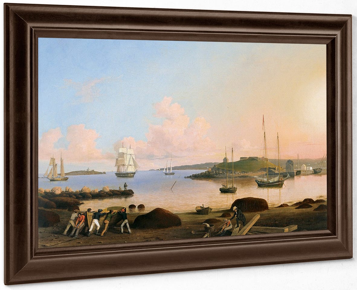 The Fort And Ten Pound Island Gloucester Mass By Fitz Henry Lane Fine Art Print