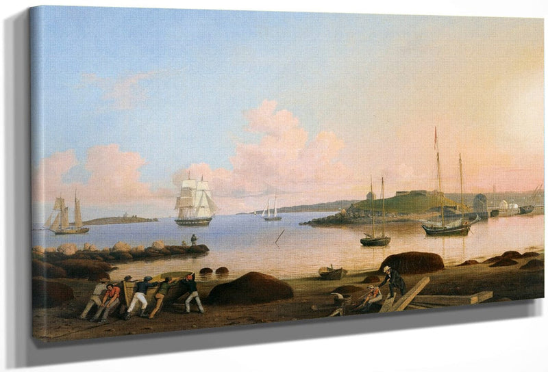 The Fort And Ten Pound Island Gloucester Mass By Fitz Henry Lane Fine Art Print