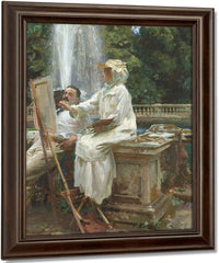 The Fountain, Villa Torlonia, Frascati, Italy By John Singer Sargent Fine Art Print