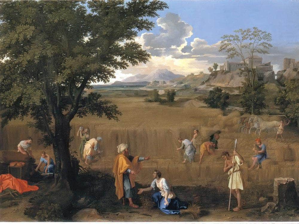 The Four Seasons Summer (Ruth And Boaz) By Nicholas Poussin Fine Art Print