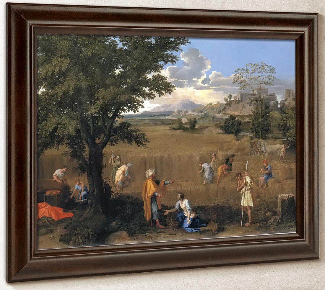 The Four Seasons Summer (Ruth And Boaz) By Nicholas Poussin Fine Art Print