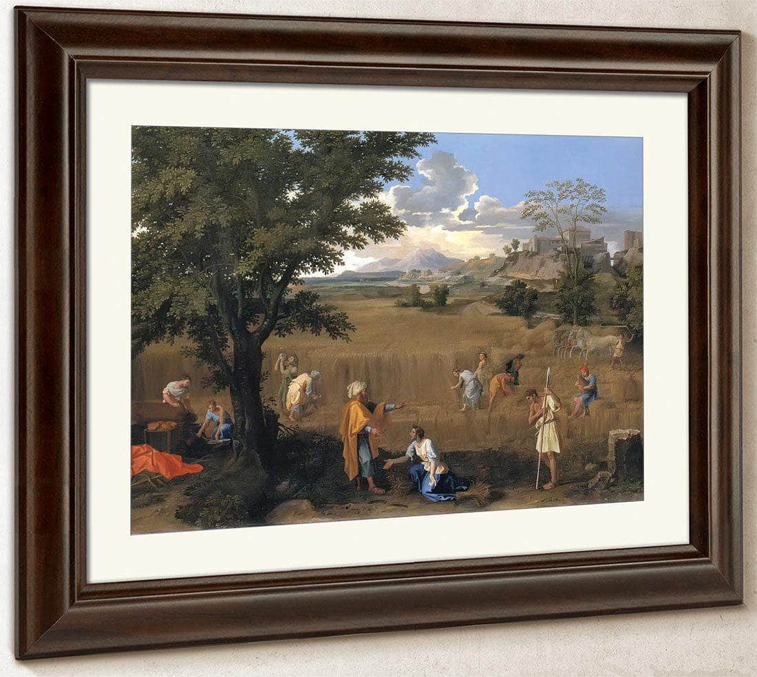 The Four Seasons Summer (Ruth And Boaz) By Nicholas Poussin Fine Art Print
