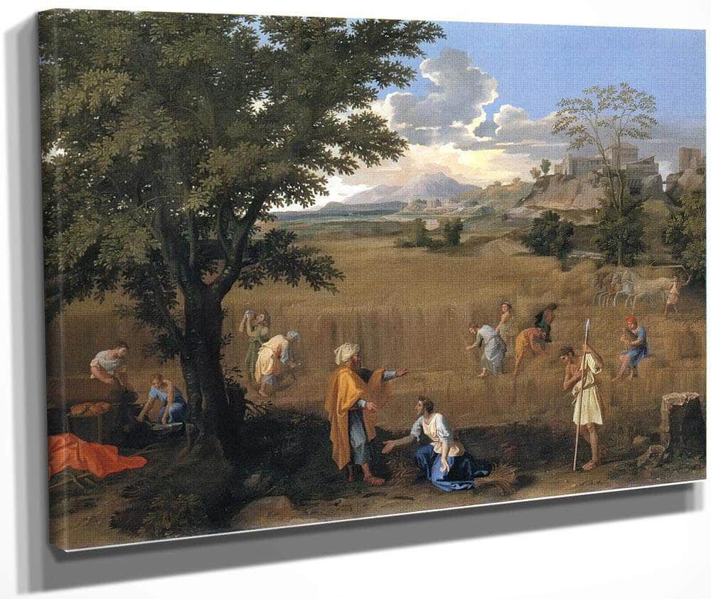 The Four Seasons Summer (Ruth And Boaz) By Nicholas Poussin Fine Art Print