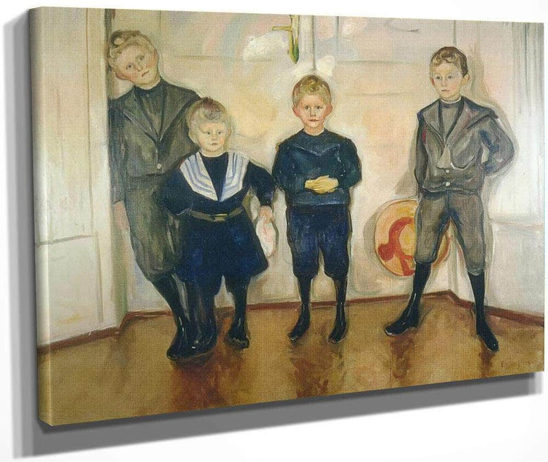 The Four Sons Of Dr By Edvard Munch Fine Art Print