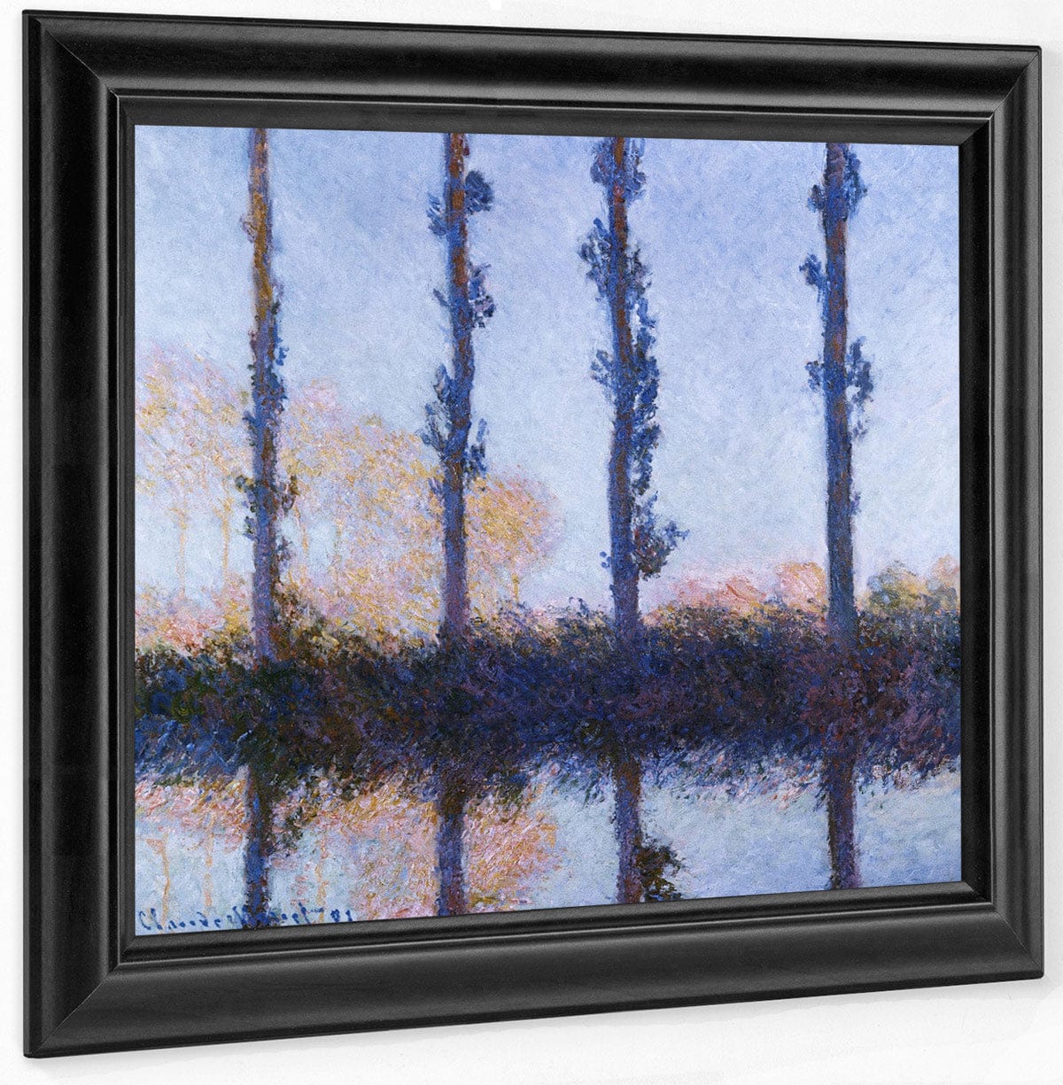 The Four Trees By Claude Monet Fine Art Print