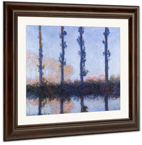 The Four Trees By Claude Monet Fine Art Print