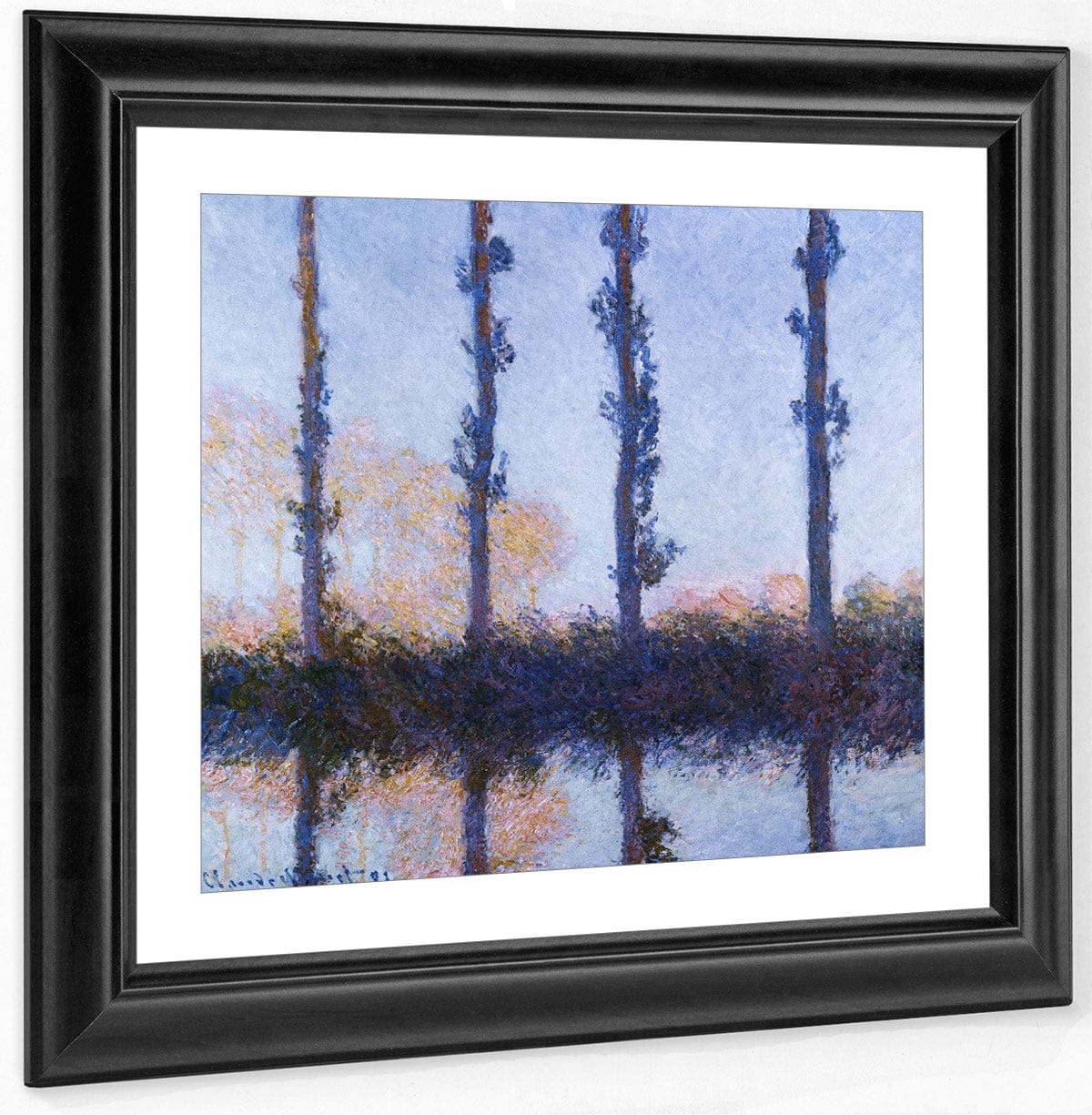 The Four Trees By Claude Monet Fine Art Print