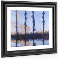 The Four Trees By Claude Monet Fine Art Print