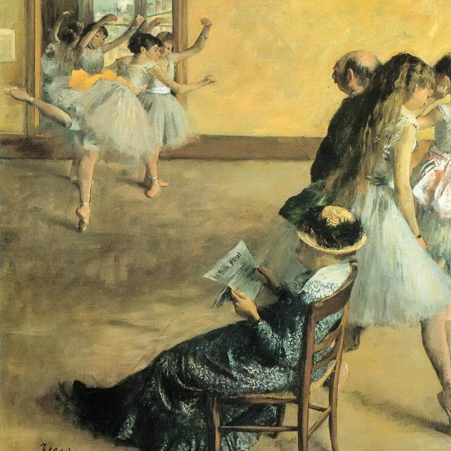 The Foyer of the Opera House By Edgar Degas Fine Art Print