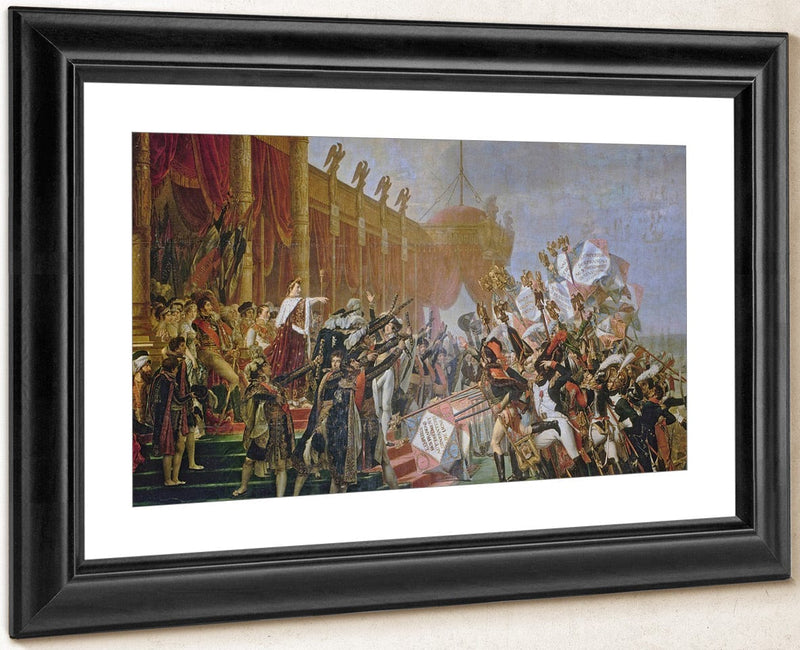 The French Army Takes An Oath To Emperor Napoleon After The Distribution Of Eagles, 5 December 1804 By Jacques Louis David Fine Art Print