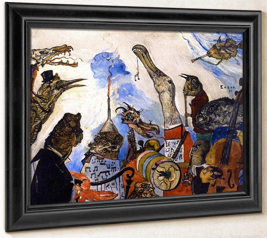 The Frightful Musicians By James Ensor Fine Art Print