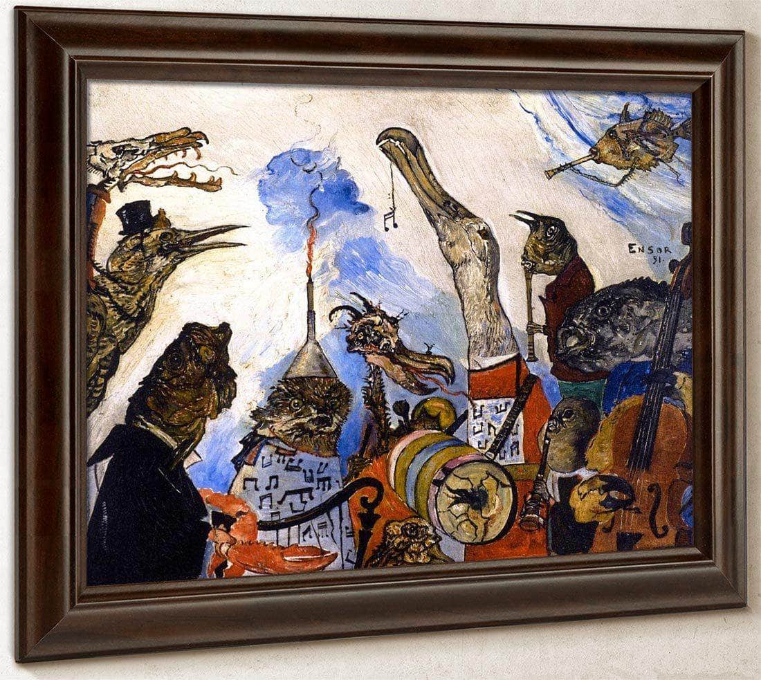 The Frightful Musicians By James Ensor Fine Art Print