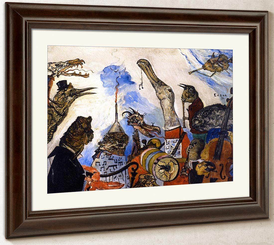 The Frightful Musicians By James Ensor Fine Art Print