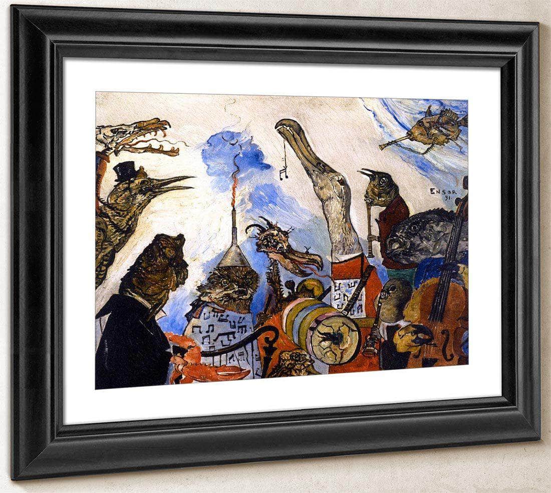 The Frightful Musicians By James Ensor Fine Art Print