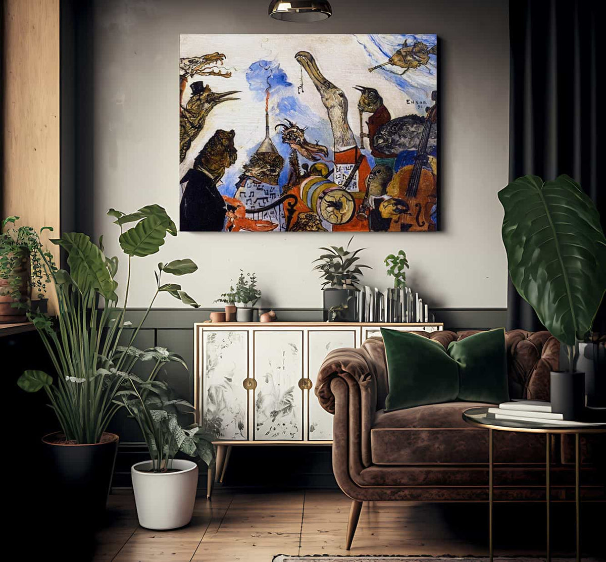 The Frightful Musicians By James Ensor Fine Art Print