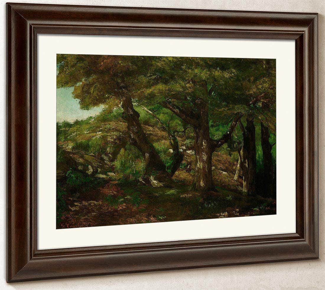 The Fringe Of The Forest By Gusave Courbet Fine Art Print