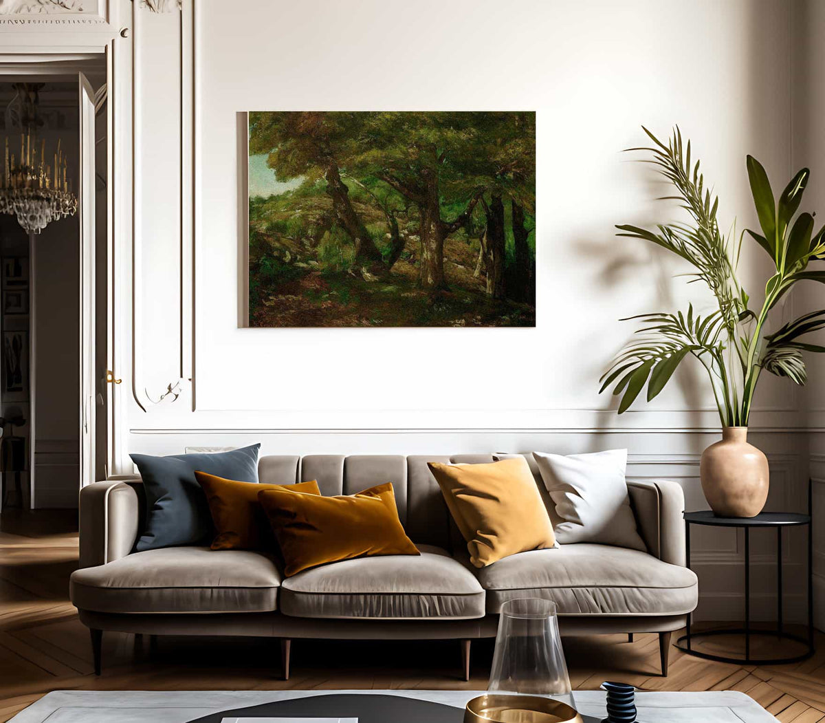 The Fringe Of The Forest By Gusave Courbet Fine Art Print