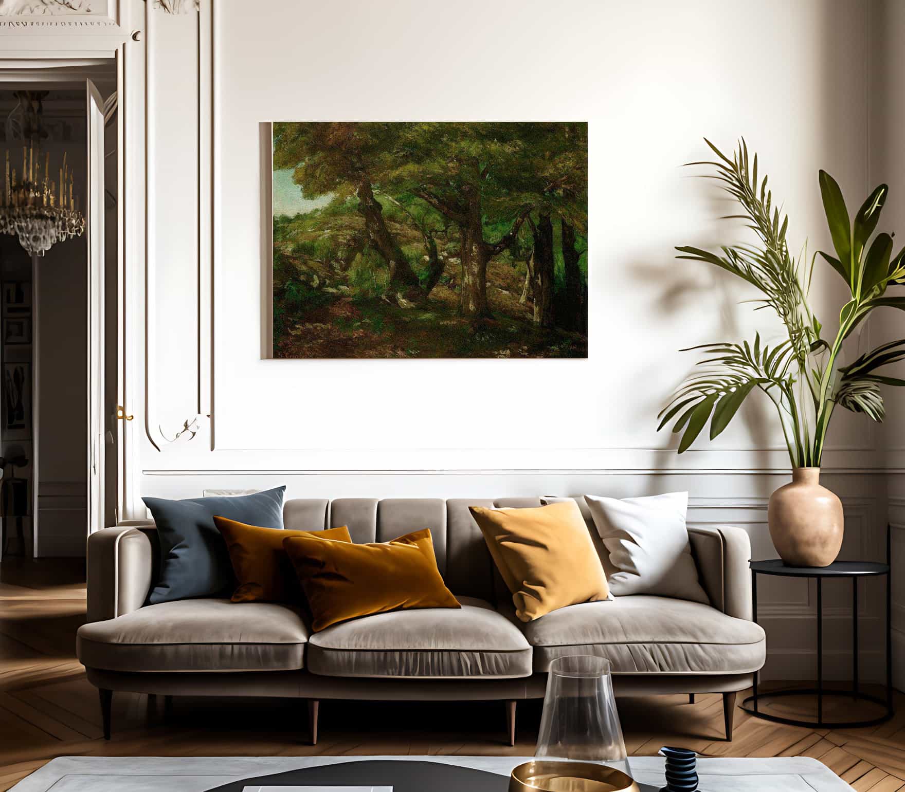The Fringe Of The Forest By Gusave Courbet Fine Art Print