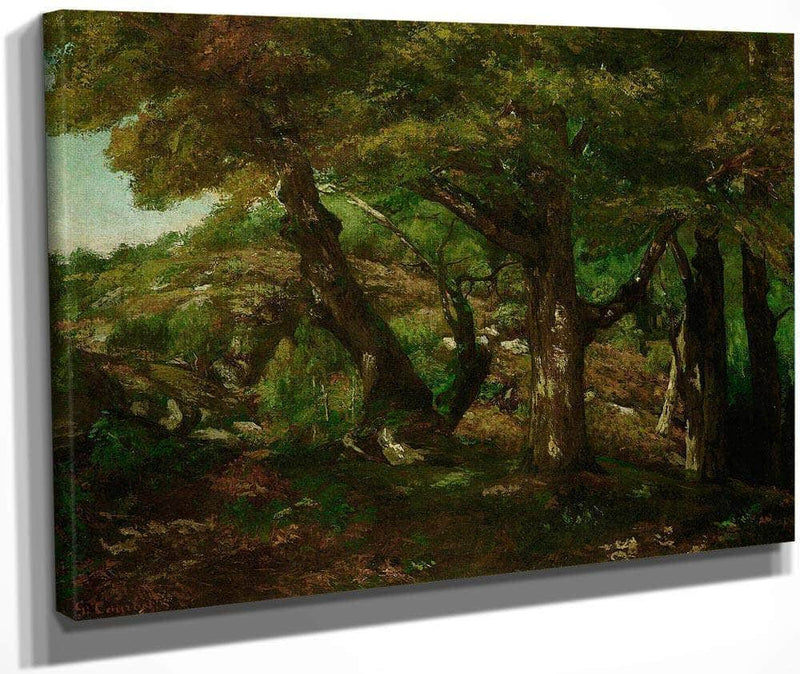 The Fringe Of The Forest By Gusave Courbet Fine Art Print