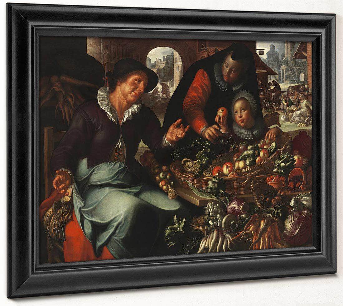 The Fruit And Vegetable Seller By Joachim Wtewael Fine Art Print