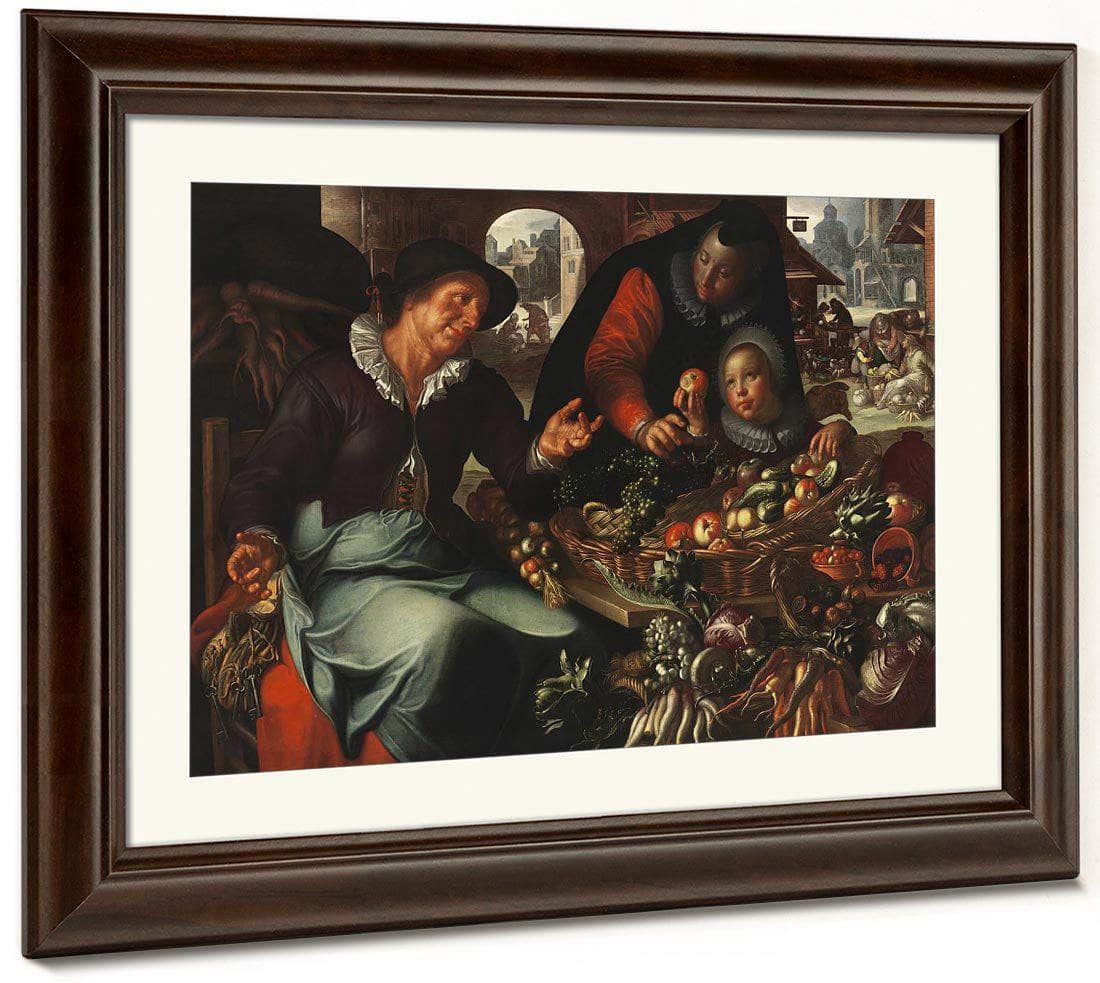 The Fruit And Vegetable Seller By Joachim Wtewael Fine Art Print